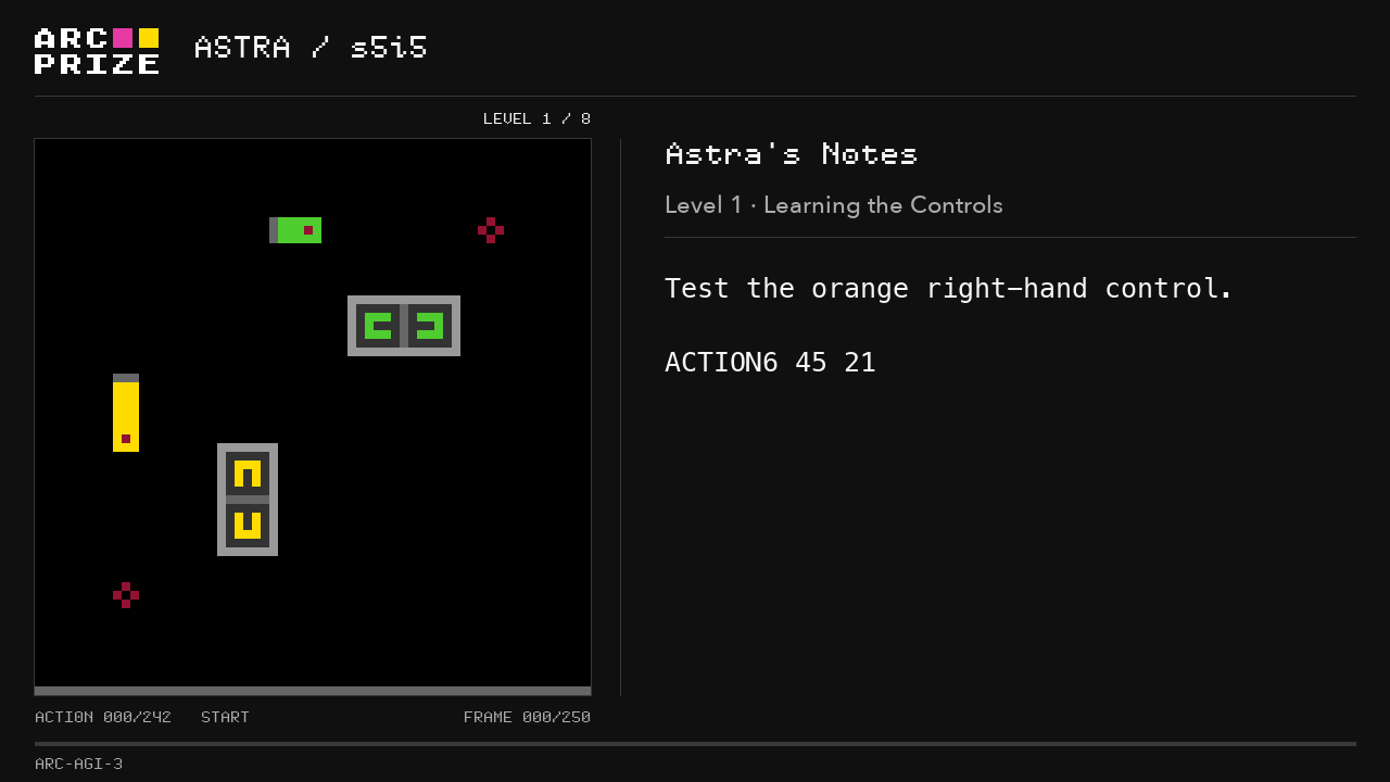 게임 s5i5를 플레이하면서 압축 기호 메모를 기록하는 Astra
