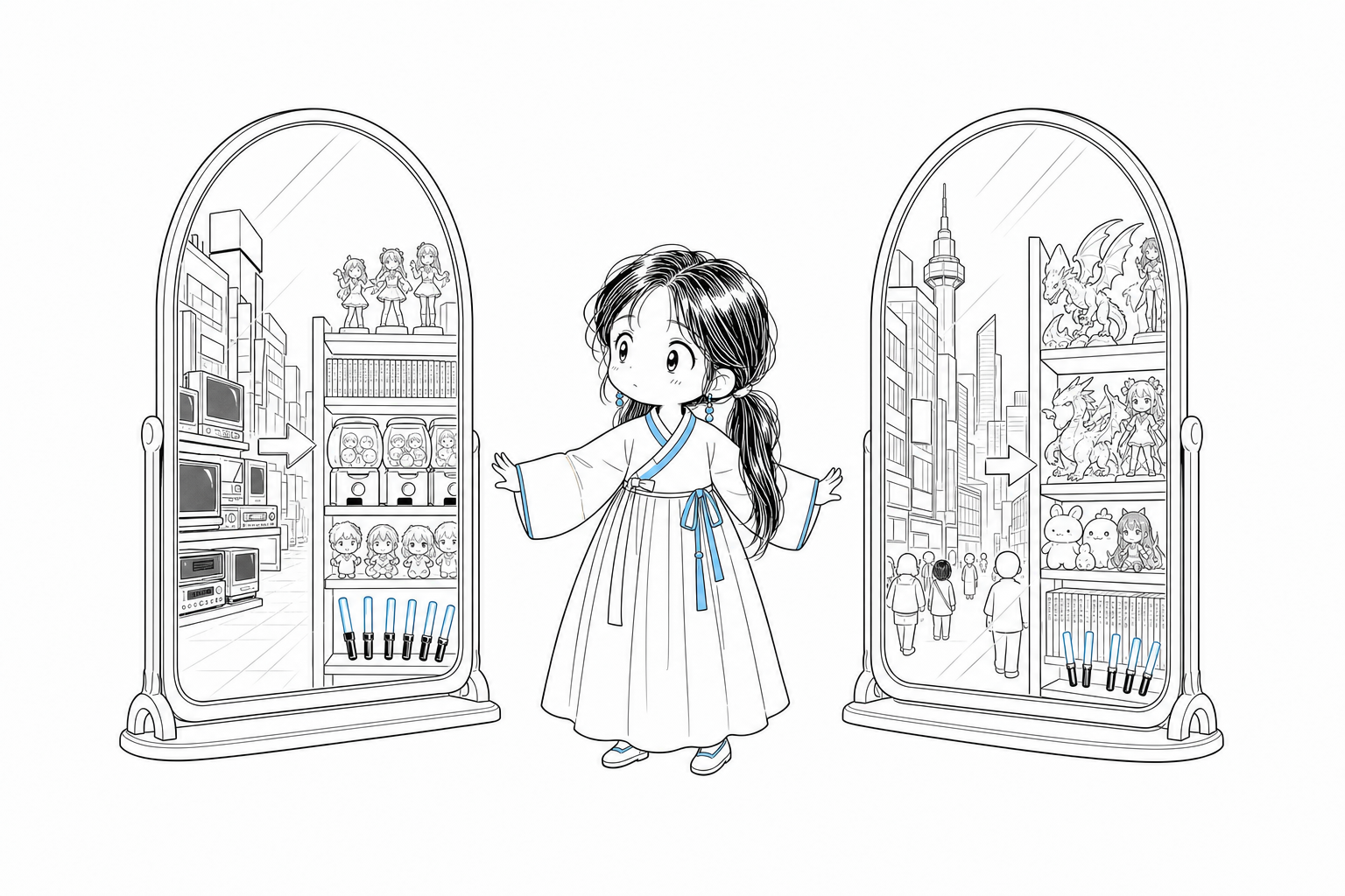 1990년대 일본과 2020년대 한국의 판타지 소비 흐름을 두 거울 사이에서 바라보는 치비 서소영