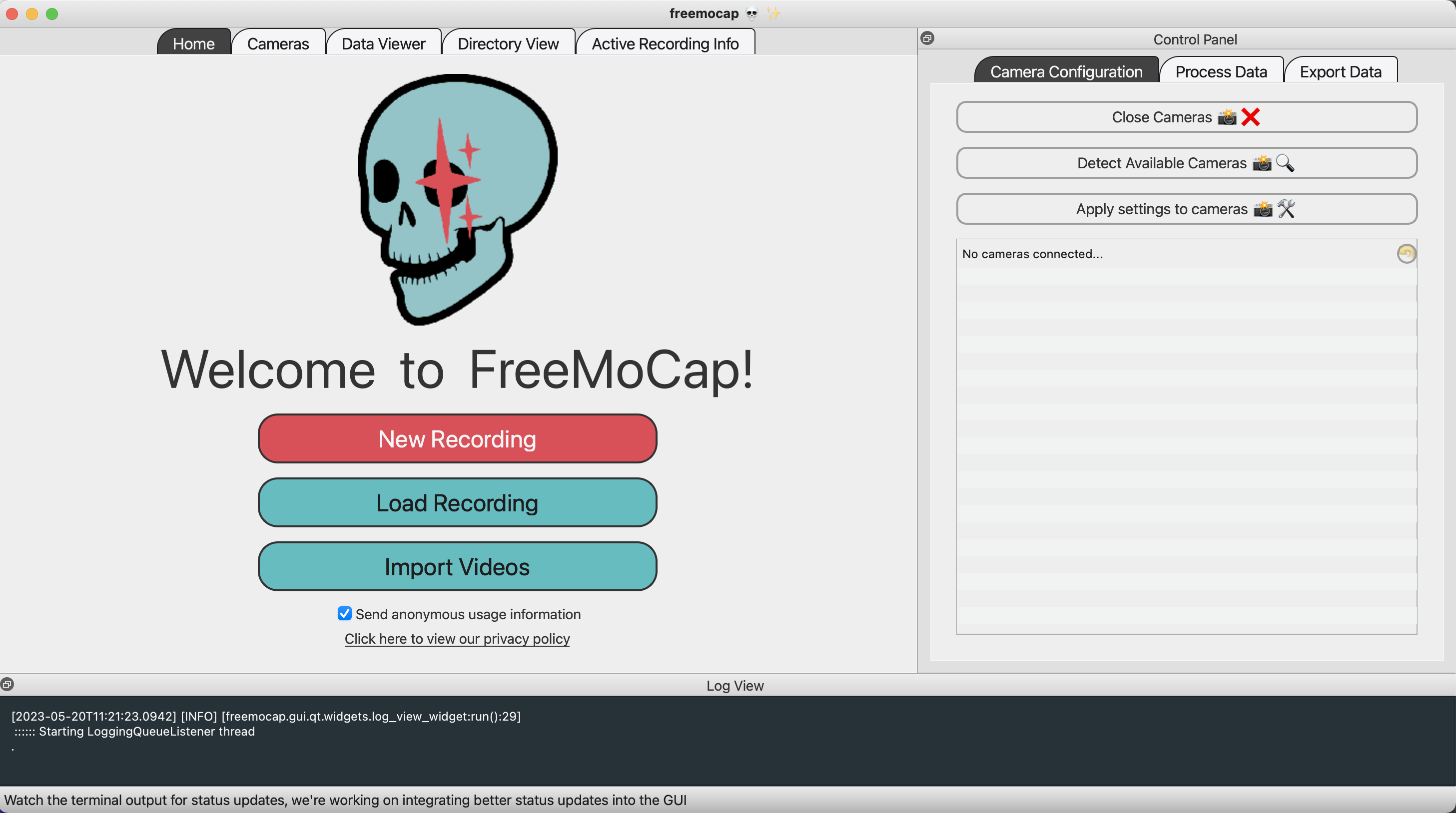 FreeMoCap GUI