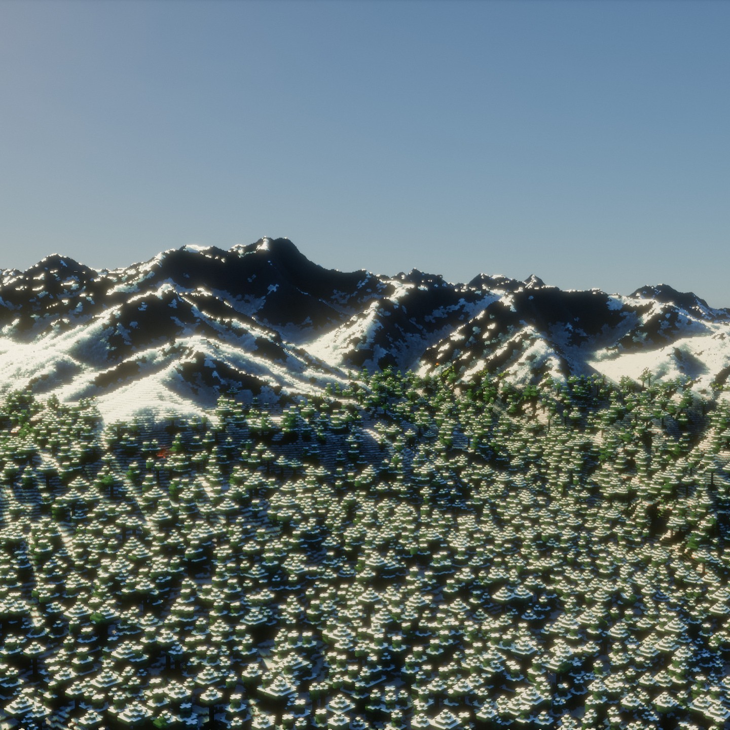 Terrain Diffusion 기반 Minecraft mod 스크린샷