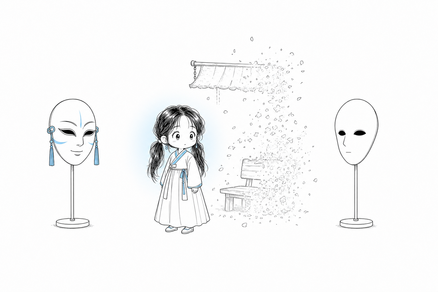 정제된 공식 가면과 일회용 익명 가면 사이에서, 사라져 가는 중간 지대에 선 치비 서소영