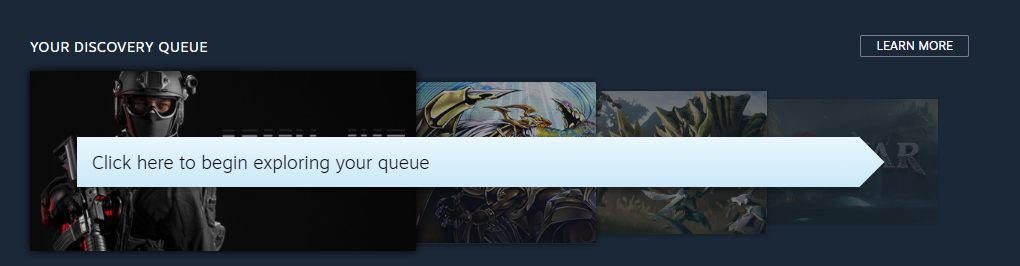 Steam Discovery Queue 위젯